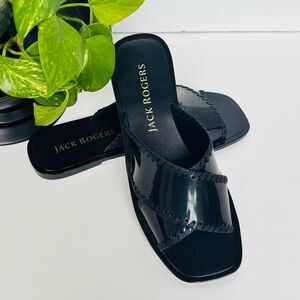 New!!  Jack Rogers Sloane Black Slide Sandals